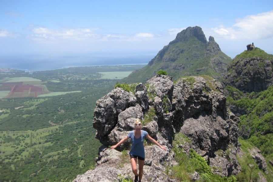 hiking at trois mamelles